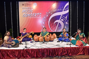 Stree Taal Tarang Group of Pancha Kanya's performing Carnatic Instumental Concert